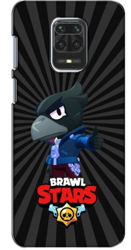 Силиконовый чехол с изображением «Crow Brawl Stars» для Xiaomi Redmi Note 9 Pro