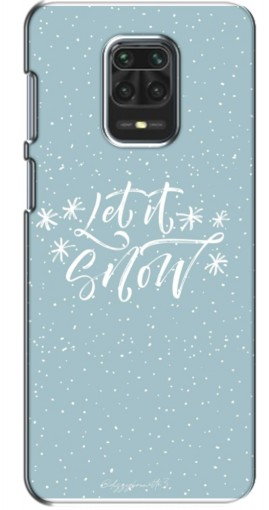 Силиконовый чехол с изображением «Let it Snow» для Xiaomi Redmi Note 9 Pro