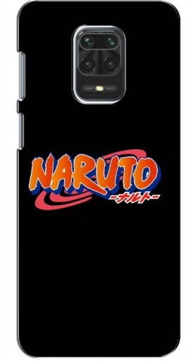 Чехол с картинкой «Надпись Naruto» для Xiaomi Redmi Note 9 Pro