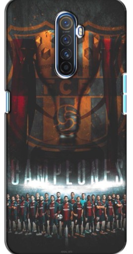 Силиконовый чехол с изображением "FCB Campeones" для Realme X2 Pro
