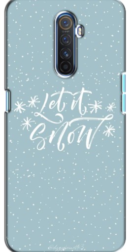 Чехол с картинкой "Let it Snow" для Realme X2 Pro
