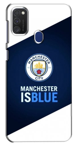 Чехол с картинкой «Manchester is Blue» для Samsung Galaxy M21s