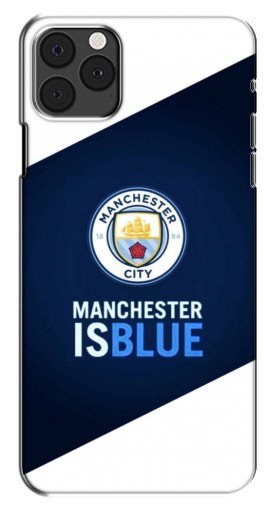 Силиконовый чехол с изображением «Manchester is Blue» для iPhone 12 Pro Max