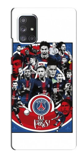 Силиконовый чехол с изображением «Команда PSG» для Samsung Galaxy A52