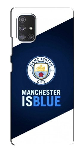 Силиконовый чехол с изображением «Manchester is Blue» для Samsung Galaxy A52