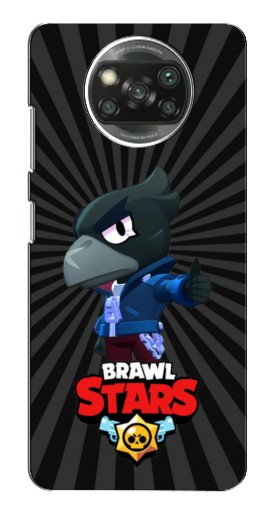 Чехол с печатью «Crow Brawl Stars»  для Xiaomi Poco X3