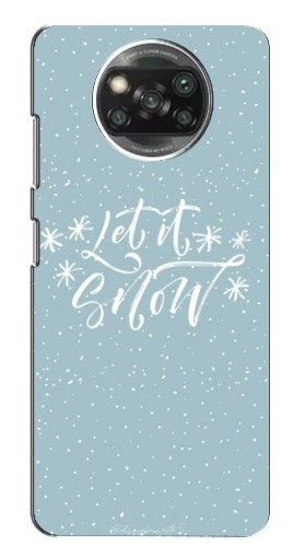 Чехол с картинкой «Let it Snow» для Xiaomi Poco X3