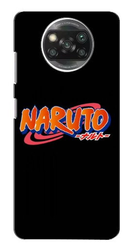 Чехол с картинкой «Надпись Naruto» для Xiaomi Poco X3