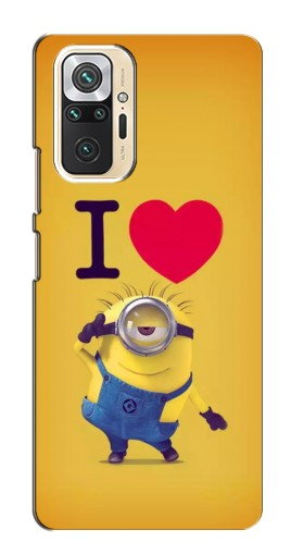 Чехол с картинкой «I Love Minion» для Xiaomi Redmi Note 10