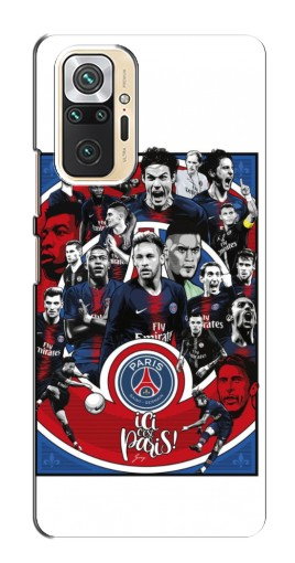 Силиконовый чехол с изображением «Команда PSG» для Xiaomi Redmi Note 10