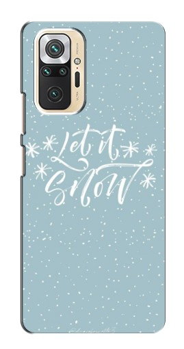 Чехол с принтом «Let it Snow» для Xiaomi Redmi Note 10