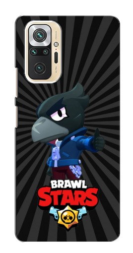 Силиконовый чехол с изображением «Crow Brawl Stars» для Xiaomi Redmi Note 10 Pro