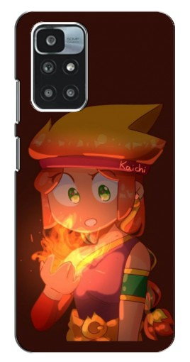 Чехол с картинкой «Amber с огнем» для Xiaomi Redmi 10