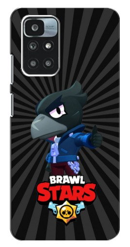 Силиконовый чехол с изображением «Crow Brawl Stars» для Xiaomi Redmi 10