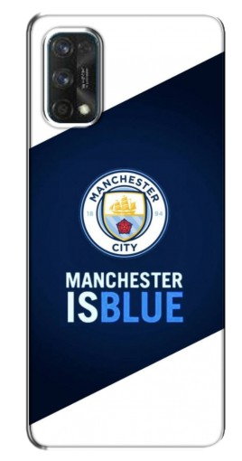 Силиконовый чехол с изображением «Manchester is Blue» для Realme 7 Pro