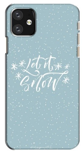 Силиконовый чехол с изображением «Let it Snow» для iPhone 12 mini