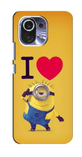 Силиконовый чехол с изображением «I Love Minion» для Xiaomi Mi 11