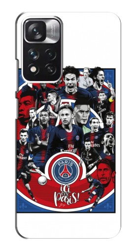 Чехол с картинкой «Команда PSG» для Xiaomi Redmi Note 11