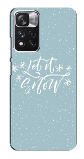 Чехол с печатью «Let it Snow»  для Xiaomi Redmi Note 11