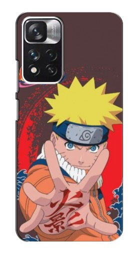 Силиконовый чехол с изображением «Naruto атакует» для Xiaomi Redmi Note 11