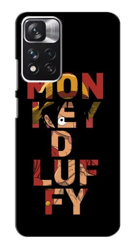 Силиконовый чехол с изображением «Monky d Luffy» для Xiaomi Redmi Note 11 Pro