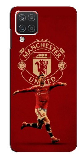 Силиконовый чехол с изображением «Ronaldo в МЮ» для Samsung Galaxy A12 (2021)