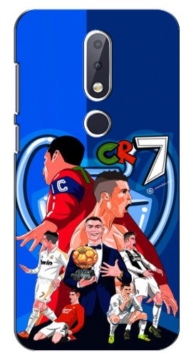 Силиконовый чехол с изображением «CR7» для Nokia 6.1 Plus