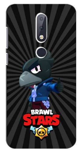 Чехол с принтом «Crow Brawl Stars» для Nokia 6.1 Plus