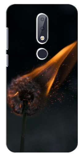 Чехол с печатью «Горящий одуванчик»  для Nokia 6.1 Plus