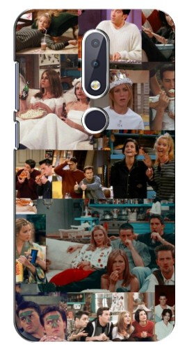 Чехол с картинкой «Коллаж Друзья » для Nokia 6.1 Plus