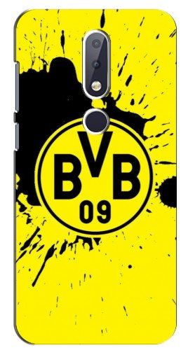 Чехол с печатью «Красочный лого BVB»  для Nokia 6.1 Plus