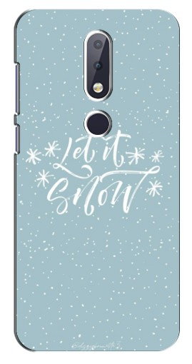 Чехол с картинкой «Let it Snow» для Nokia 6.1 Plus