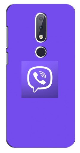 Чехол с принтом «Лого Viber» для Nokia 6.1 Plus