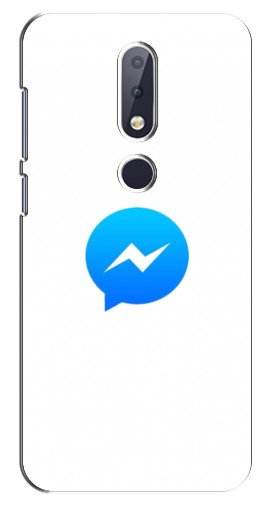 Чехол с принтом «messenger logo» для Nokia 6.1 Plus