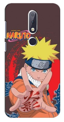 Чехол с принтом «Naruto атакует» для Nokia 6.1 Plus