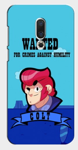 Силиконовый чехол с изображением «WANTED COLT» для Meizu 15