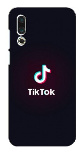 Силиконовый чехол с изображением «TikTok темный» для Meizu 16s