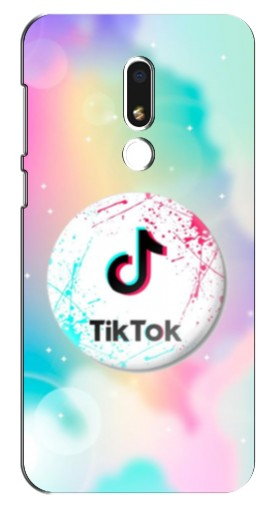 Силиконовый чехол с изображением «TikTok принт» для Meizu M8 Lite