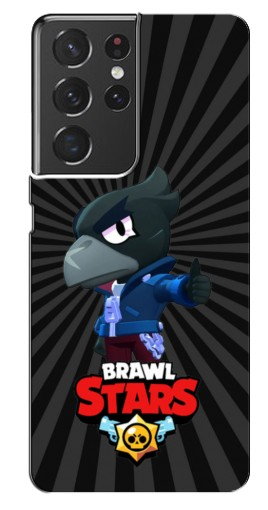 Силиконовый чехол с изображением «Crow Brawl Stars» для Samsung Galaxy S21 Ultra