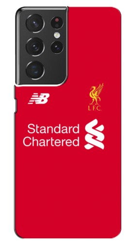 Силиконовый чехол с изображением «Форма Liverpool» для Samsung Galaxy S21 Ultra