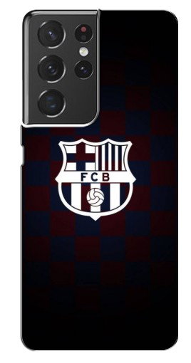 Силиконовый чехол с изображением «Лого FCB» для Samsung Galaxy S21 Ultra