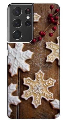 Чехол с принтом «Пряники снежинки» для Samsung Galaxy S21 Ultra