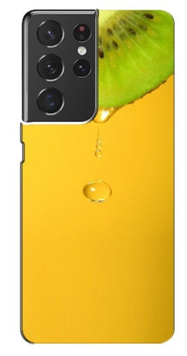 Силиконовый чехол с изображением «Сочный Kiwi» для Samsung Galaxy S21 Ultra