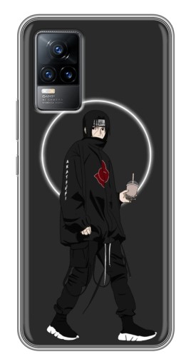 Чехол с картинкой "Итачи с напитком" для Vivo S9