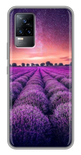 Чехол с принтом "Лавандовое поле" для Vivo S9