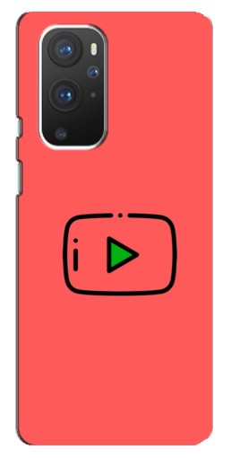 Силиконовый чехол с изображением "Рисованная кнопка" для OnePlus 9 Pro