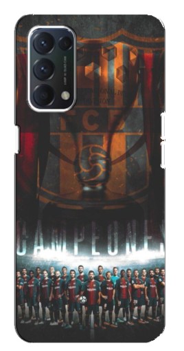 Силиконовый чехол с изображением "FCB Campeones" для Oppo Find X3 Lite