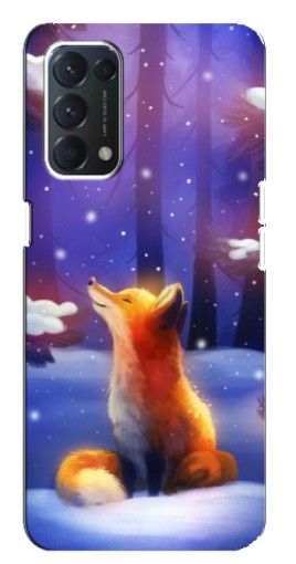 Чехол с принтом "Лисичка в лесу" для Oppo Find X3 Lite