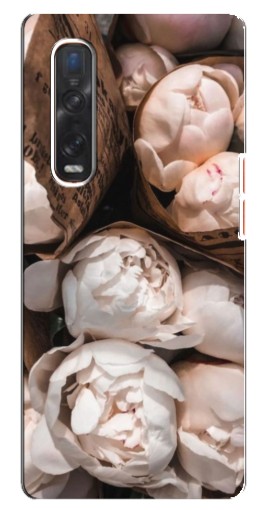 Чехол с принтом "Букет пионов" для Oppo Find X3 Pro
