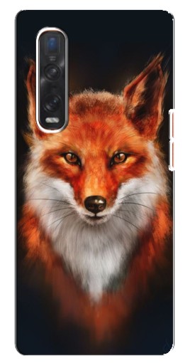 Силиконовый чехол с изображением "Красивая лиса" для Oppo Find X3 Pro